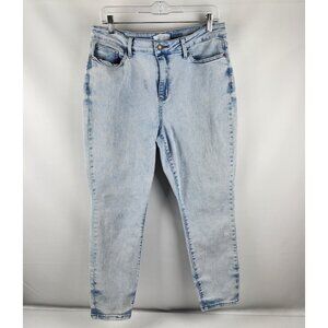 Judy Blue Jeans Womens 15/32 Blue Slim Fit Light Wash Denim JB88241